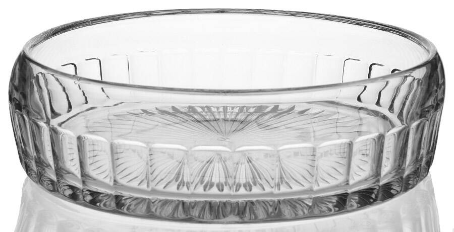 Narrow Flute Clear (Stem  393) 8" Cupped Bowl by Heisey-1