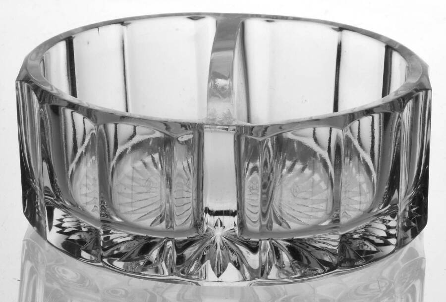 Narrow Flute Clear (Stem  393) Round 2 Part Relish No Lid by Heisey-1