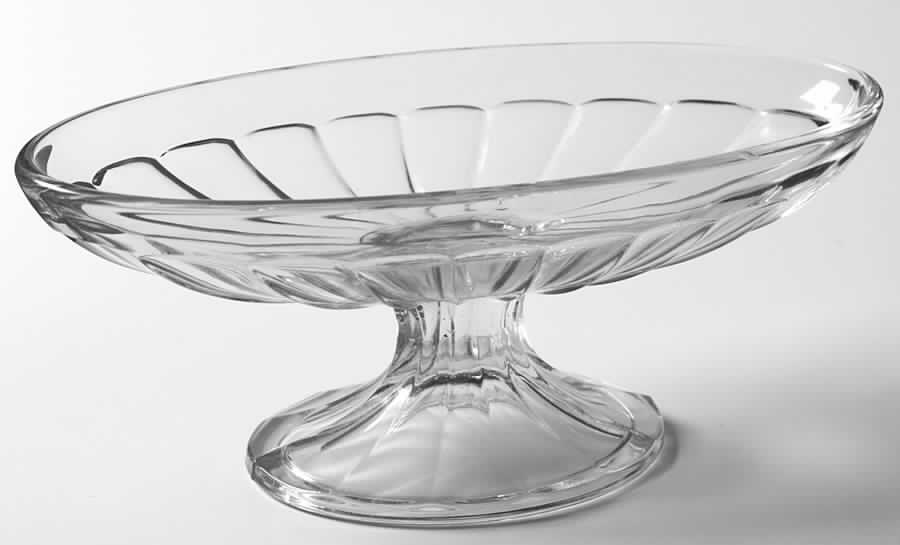 Narrow Flute Clear (Stem  393) Footed Banana Split by Heisey-1