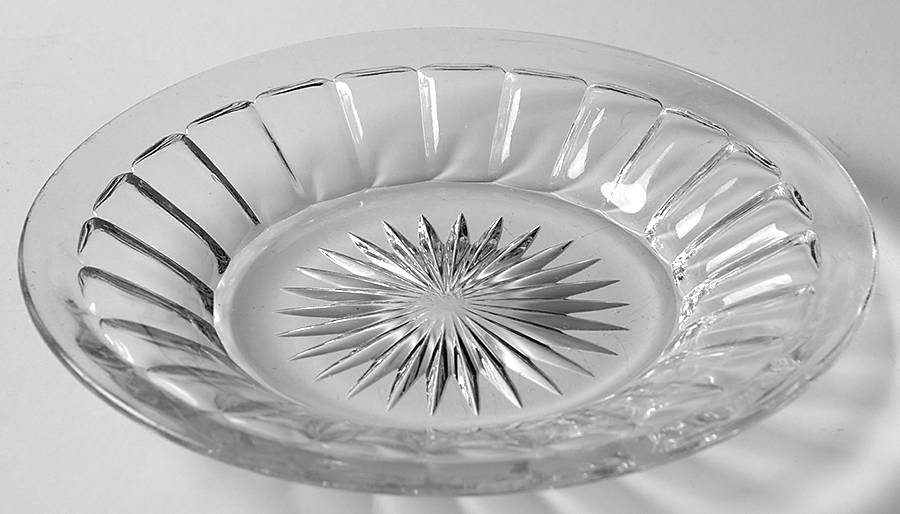 Narrow Flute Clear (Stem  393) 6" Bread & Butter Plate by Heisey-1