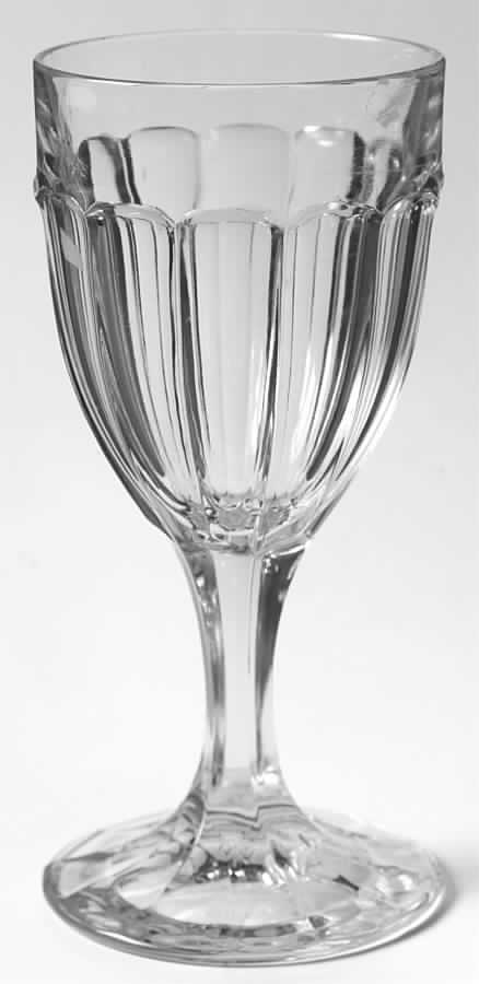 Narrow Flute Clear (Stem  393) Water Goblet by Heisey-1