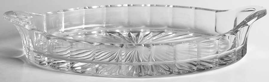 Narrow Flute Clear (Stem  393) 6" Pickle Dish by Heisey-1