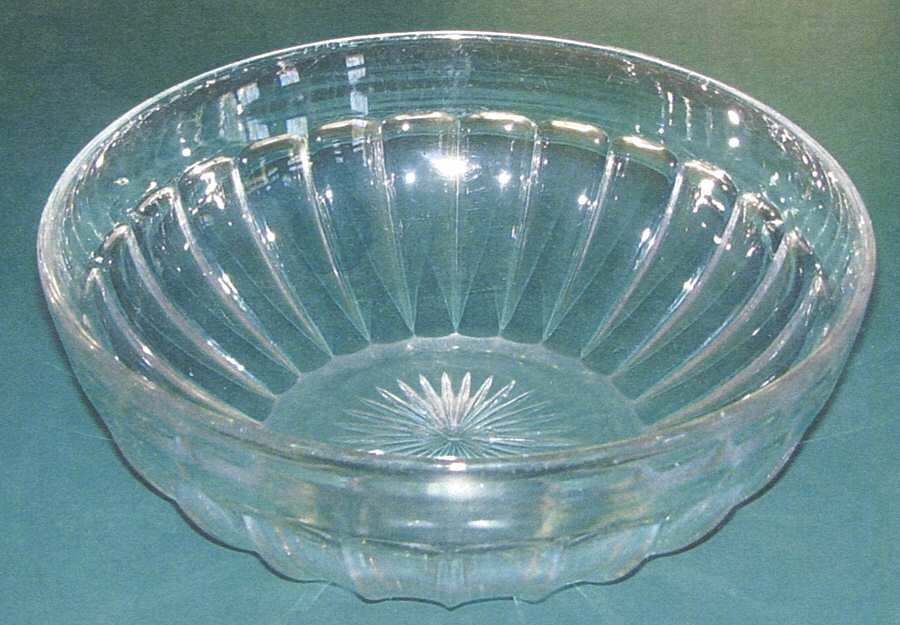 Narrow Flute Clear (Stem  393) 7" Round Bowl by Heisey-1