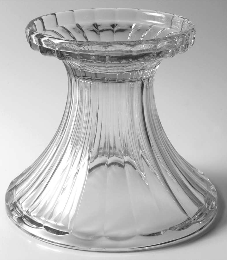 Narrow Flute Clear (Stem  393) Punch Bowl Stand by Heisey-1