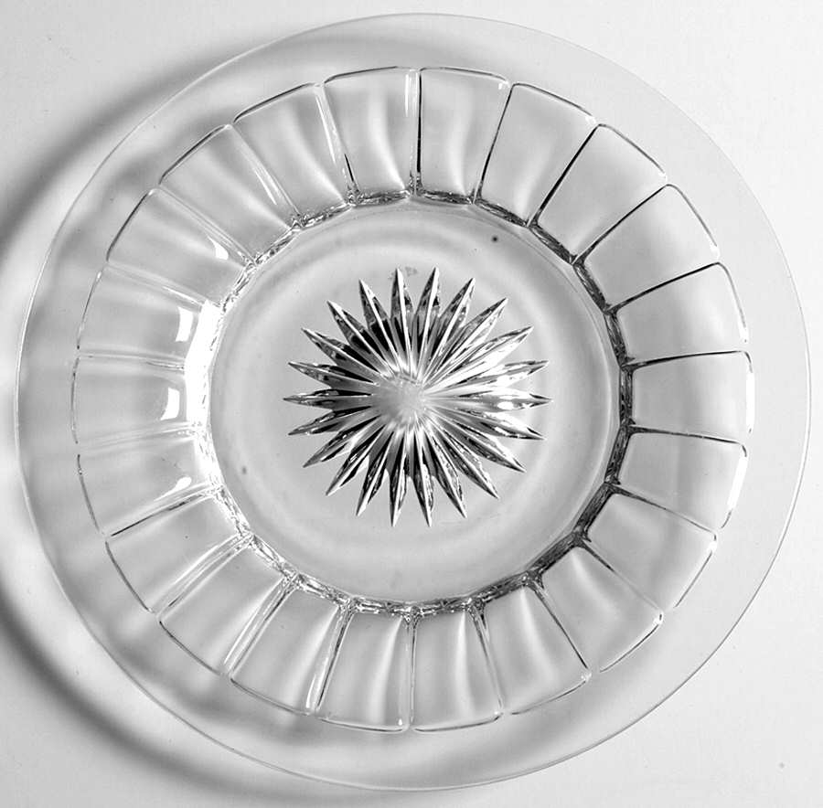 Narrow Flute Clear (Stem  393) 5 1/2" Bread & Butter Plate by Heisey-1