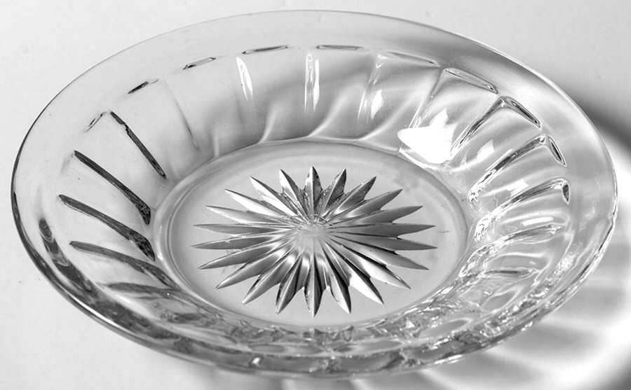 Narrow Flute Clear (Stem  393) 4" Bread & Butter Plate by Heisey-1
