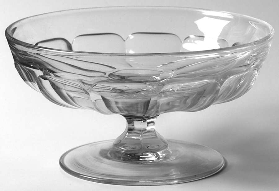 Narrow Flute Clear (Stem  393) Large Almond by Heisey-1