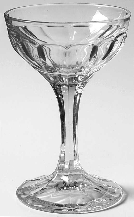 Narrow Flute Clear (Stem  393) Liquor Cocktail by Heisey-1