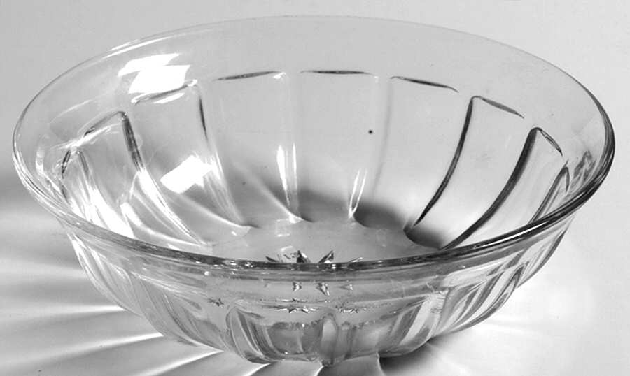 Narrow Flute Clear (Stem  393) 4" Flared Nappy by Heisey-1