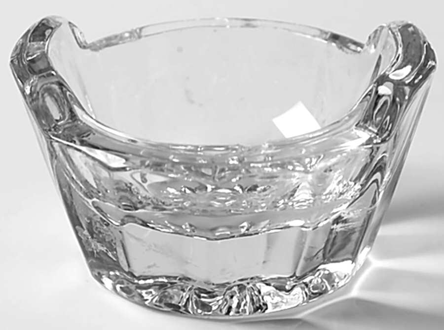 Narrow Flute Clear (Stem  393) Individual Salt Dip by Heisey-1
