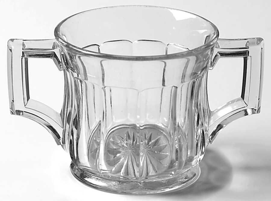 Narrow Flute Clear (Stem  393) Mini Open Sugar by Heisey-1