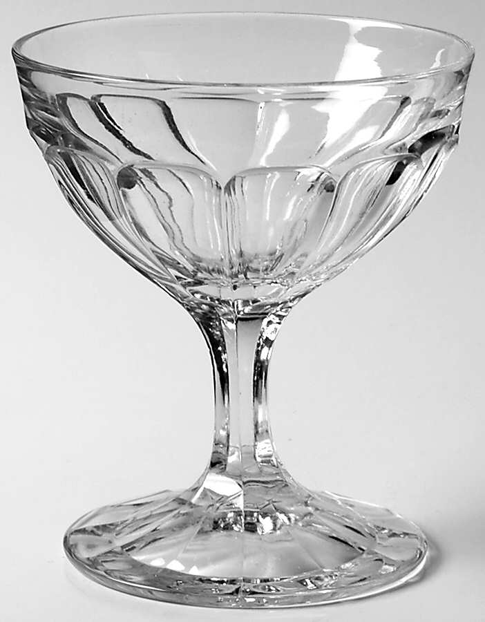 Narrow Flute Clear (Stem  393) 5 Oz Low Sherbet by Heisey-1