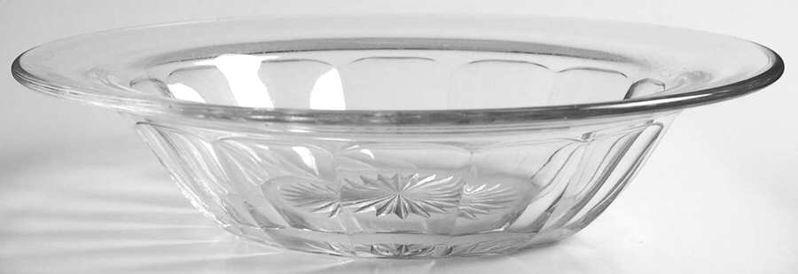Narrow Flute Clear (Stem  393) Rimmed Cereal Bowl by Heisey-1