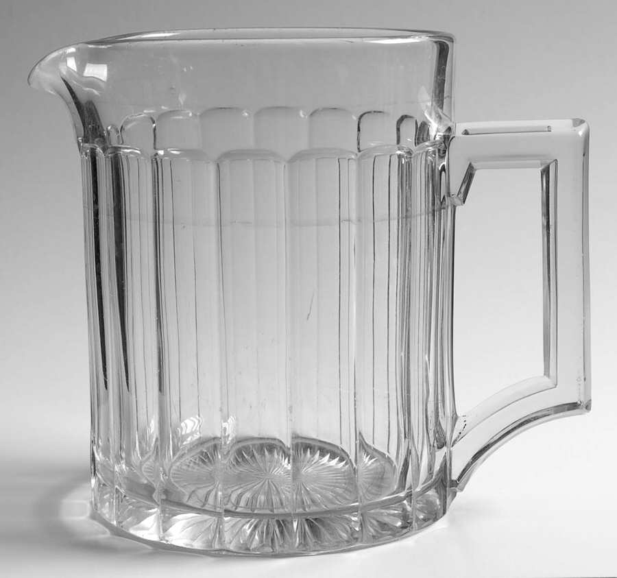 Narrow Flute Clear (Stem  393) 32 Oz Pitcher by Heisey-1