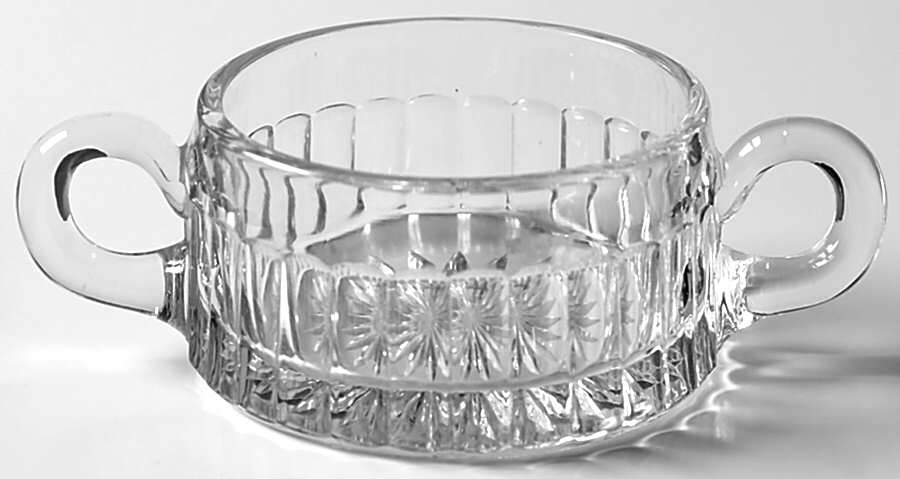 Narrow Flute with Rim Clear (Line 473) Individual Open Sugar by Heisey-1
