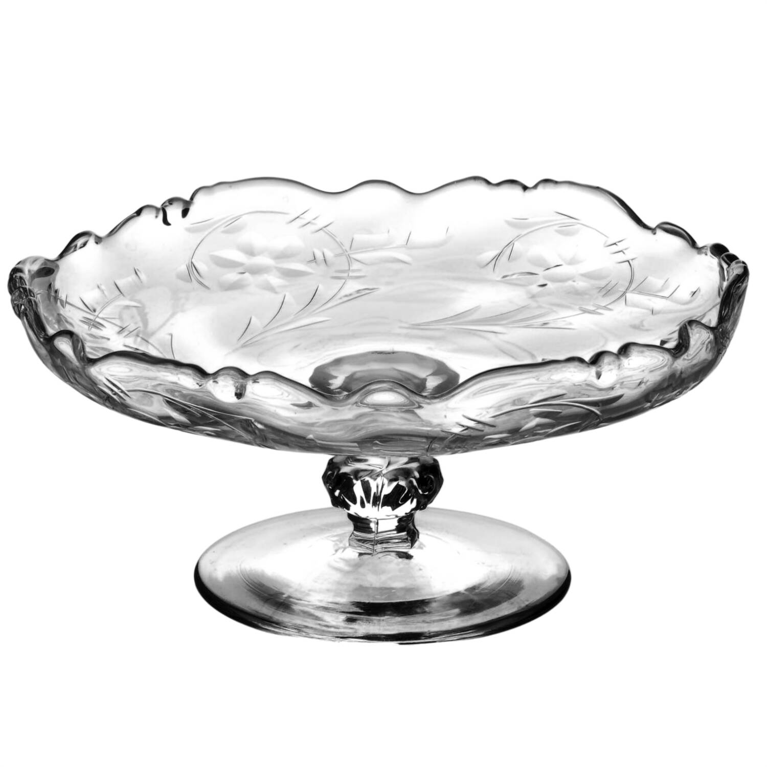 Narcissus 5" Footed Mint Dish by Heisey-1