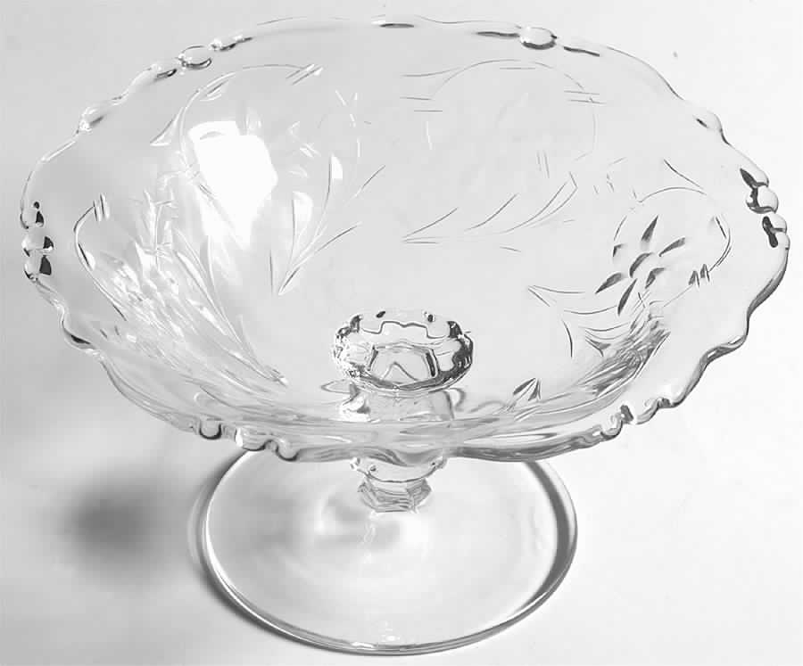 Narcissus 6" Footed Low Comport by Heisey-1