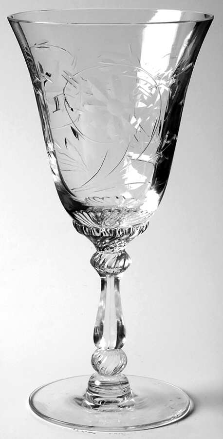 Narcissus Water Goblet by Heisey-1