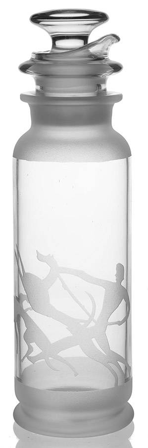 Nimrod Clear 32 Oz Cocktail Shaker with Lid by Heisey-1