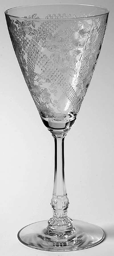 Normandie Clear Water Goblet by Heisey-1