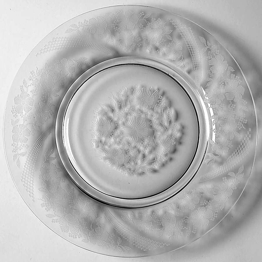 Normandie Clear Luncheon Plate by Heisey-1
