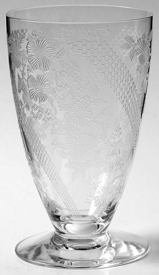 Normandie Clear 8 Oz Footed Tumbler by Heisey-1