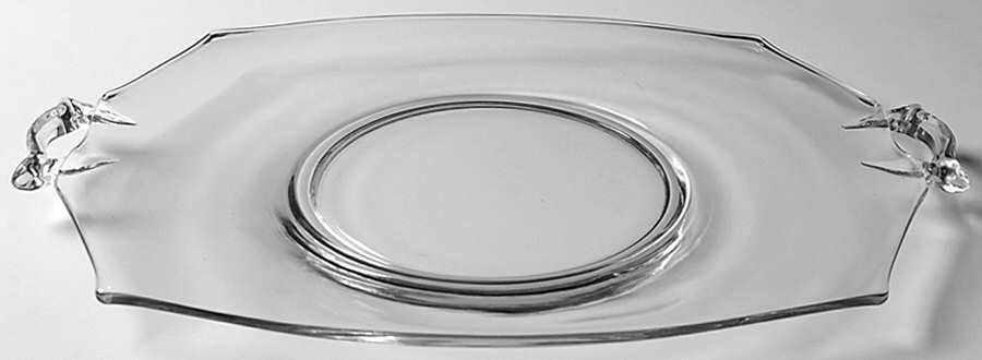 Octagon Clear Hors d'Oeuvre Tray by Heisey-1