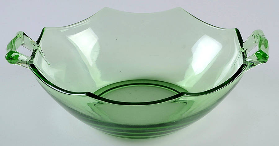 Octagon Green (Moongleam) Small Fruit Dessert Bowl by Heisey-1
