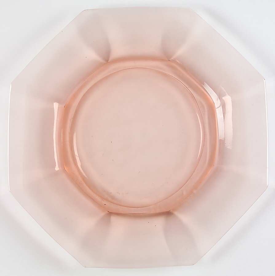 Octagon Pink Luncheon Plate by Heisey-1