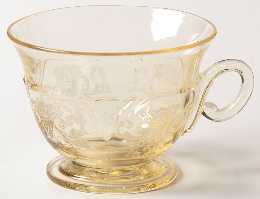 Old Colony Yellow Sahara (Stem 3390) Cup Only by Heisey-1