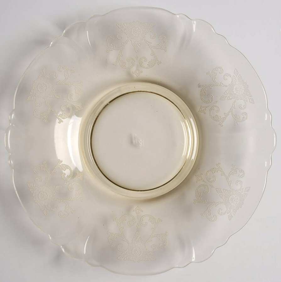 Old Colony Yellow Sahara (Stem 3390) Bouillon Saucer by Heisey-1