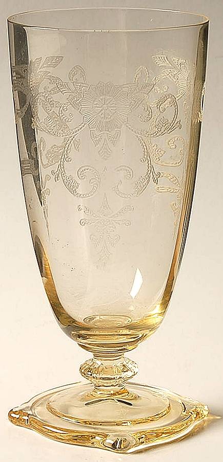 Old Colony Yellow Sahara (Stem 3390) Iced Tea by Heisey-1