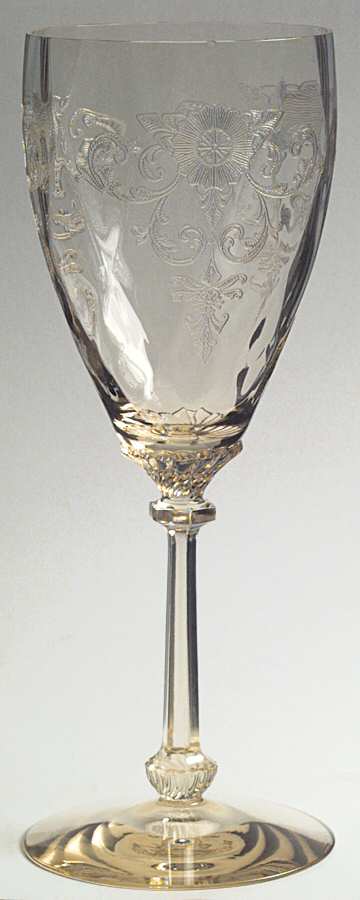 Old Colony Yellow (Stem 3380) Water Goblet by Heisey-1