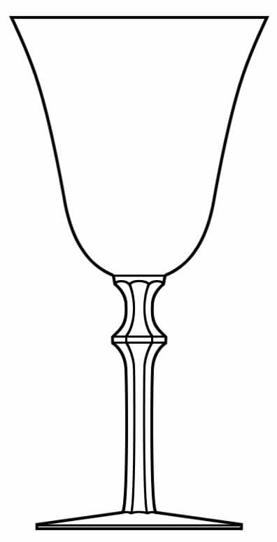 Old Glory (Non Optic) Water Goblet by Heisey-1