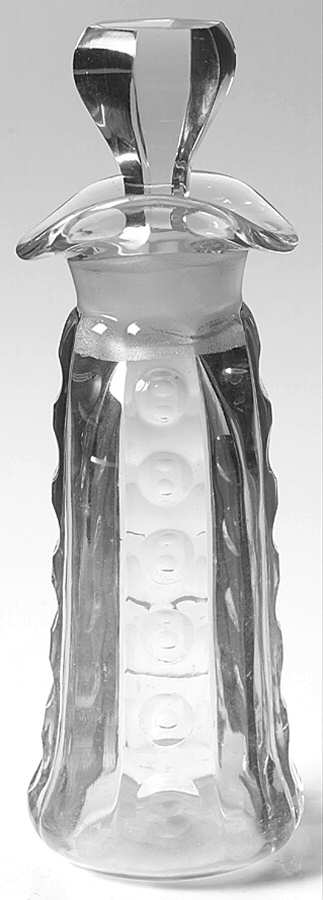 Old Sandwich Clear Ketchup Bottle and Stopper by Heisey-1