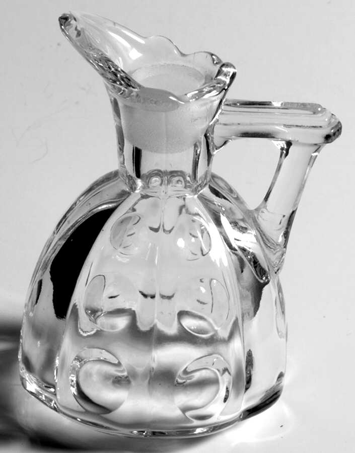Old Sandwich Clear Oil Cruet No Stopper by Heisey-1