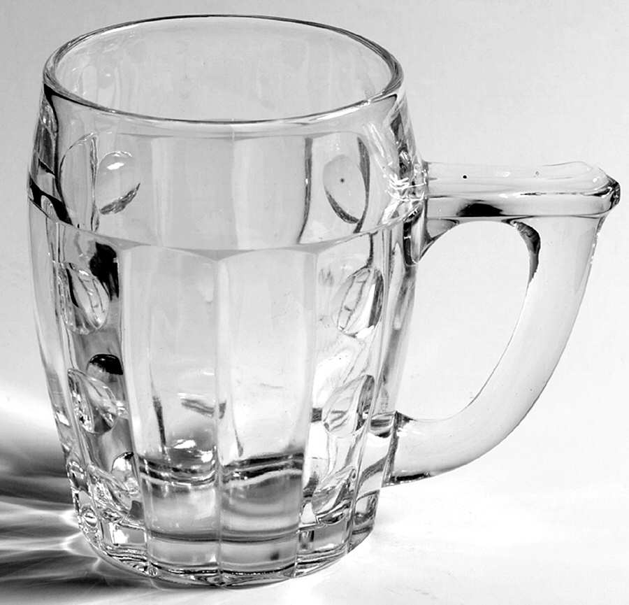 Old Sandwich Clear 12 Oz Beer Mug by Heisey-1