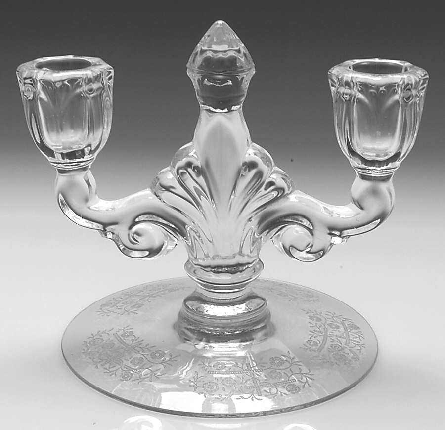 Olympiad (Stem #3411) Double Light Candlestick by Heisey-1
