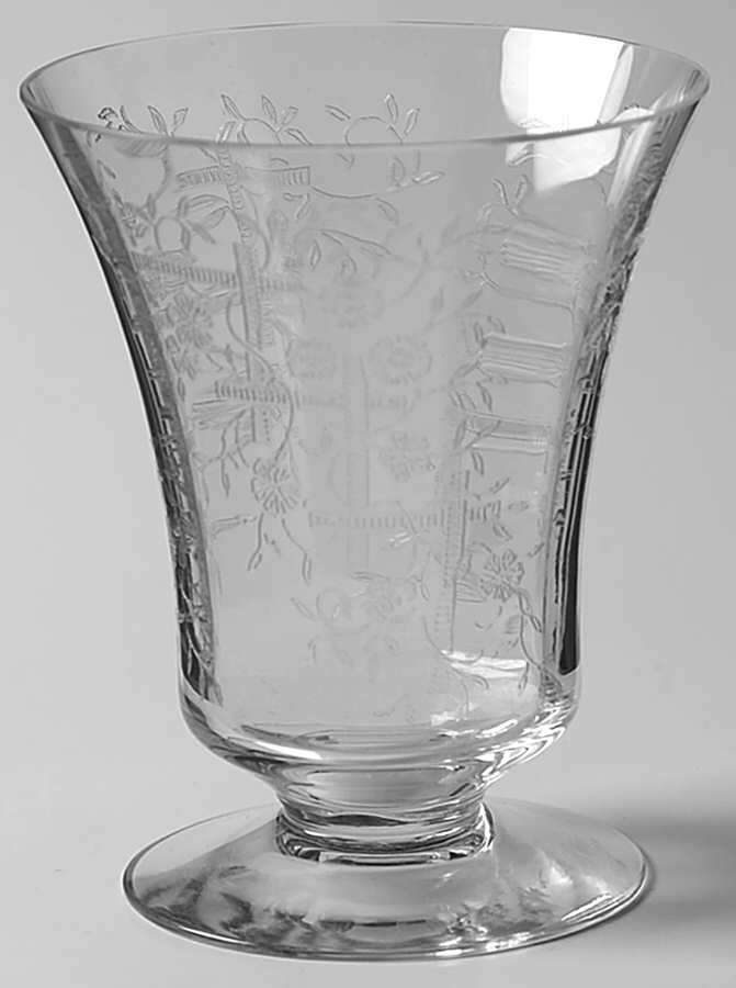 Olympiad (Stem #3411) Footed Tumbler by Heisey-1