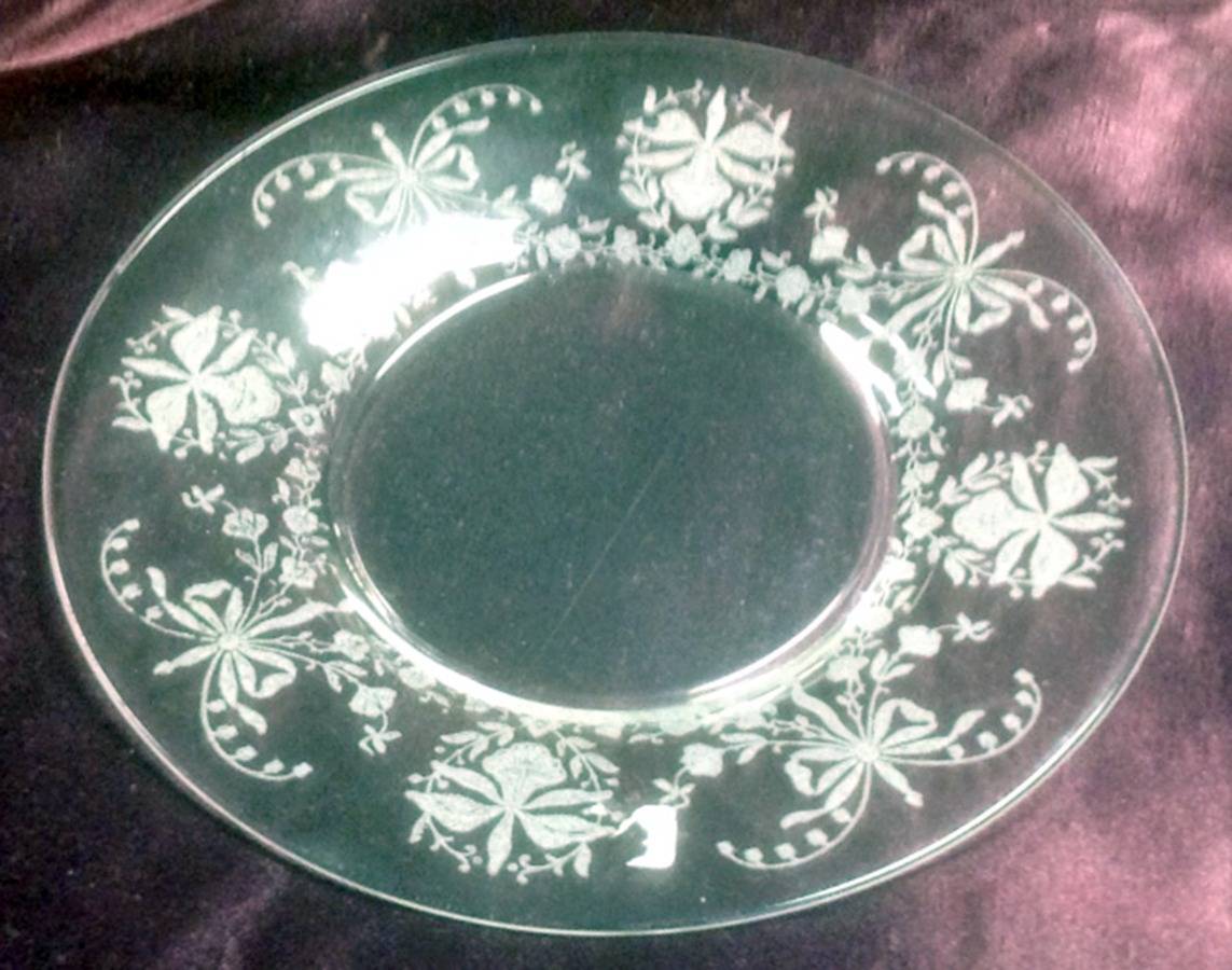 Orchid 8" Salad Plate by Heisey-1