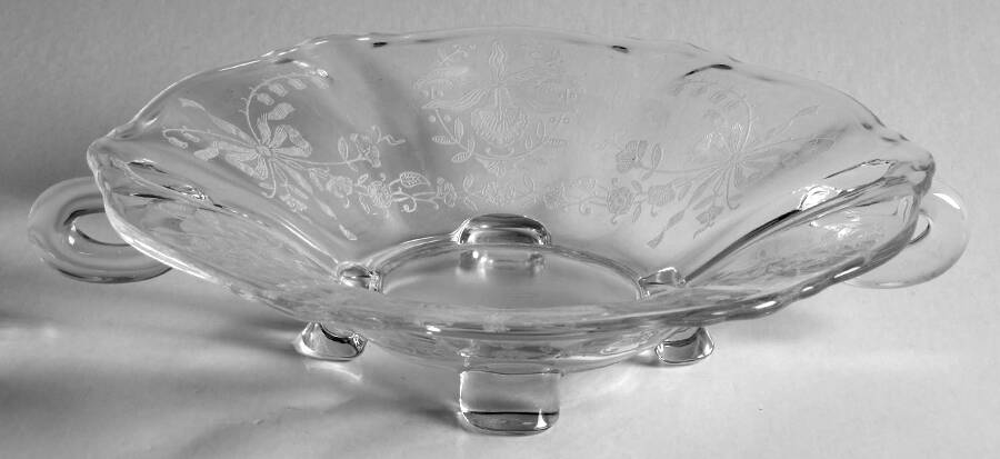Orchid 5" Handled Bowl/Mayonnaise by Heisey-1