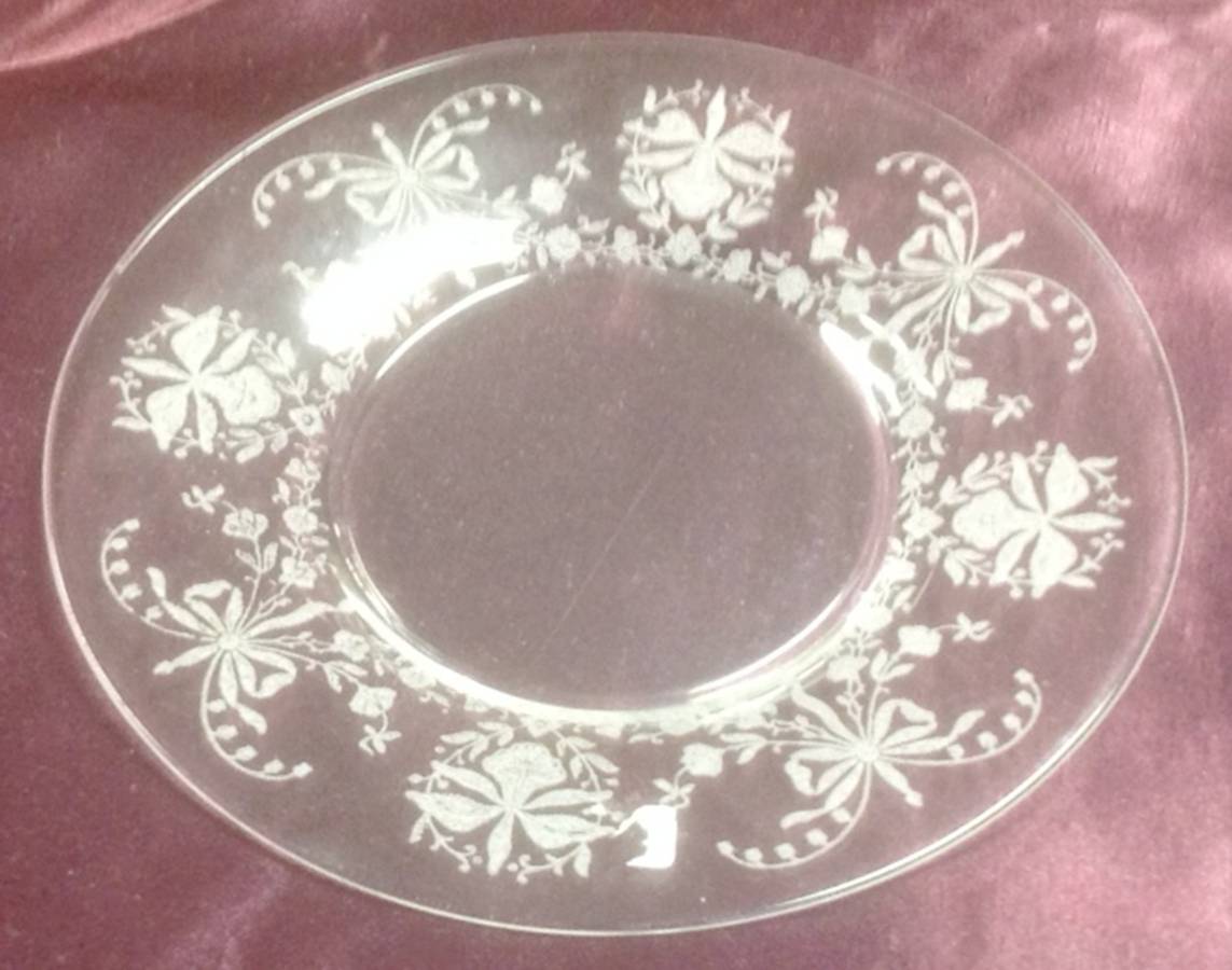 Orchid Salad Plate by Heisey-1