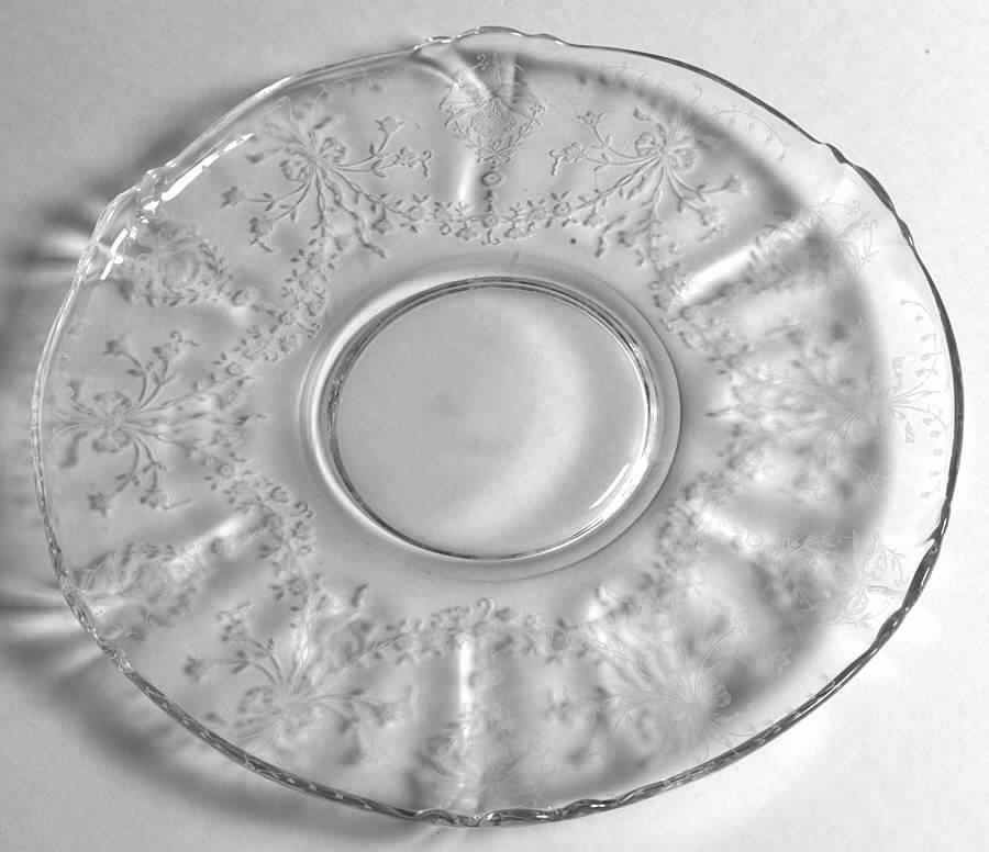 Orchid 10" Demi Torte Plate (Queen Ann Shape) by Heisey-1