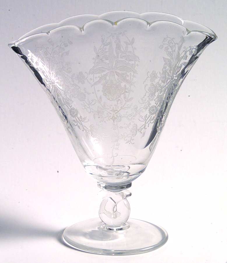 Orchid 6" Crimped Vase by Heisey-1