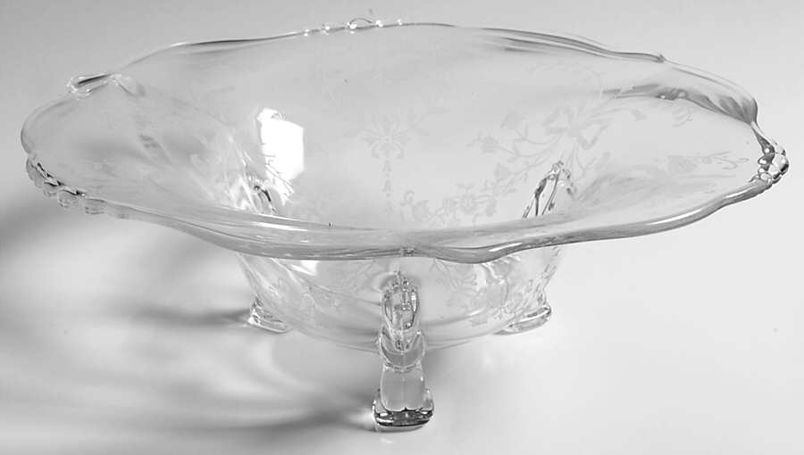 Orchid Three-Toed Bowl by Heisey-1