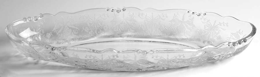 Orchid 12" Oval Celery by Heisey-1