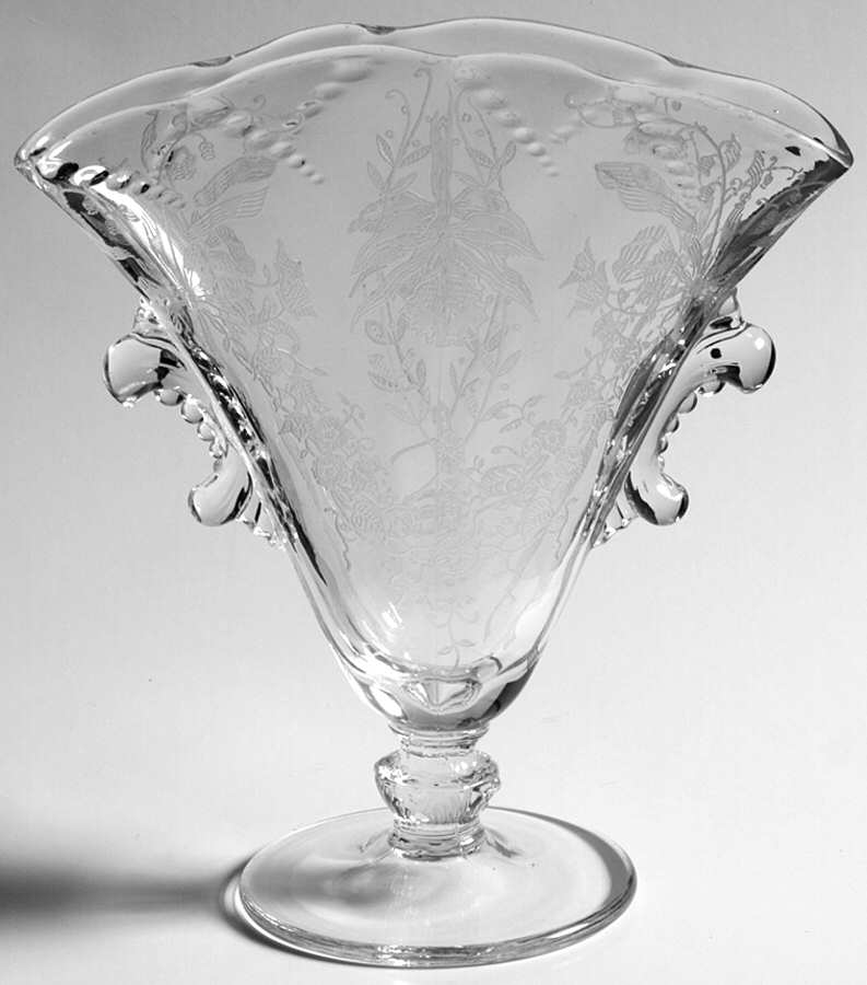 Orchid Small Fan Vase by Heisey-1