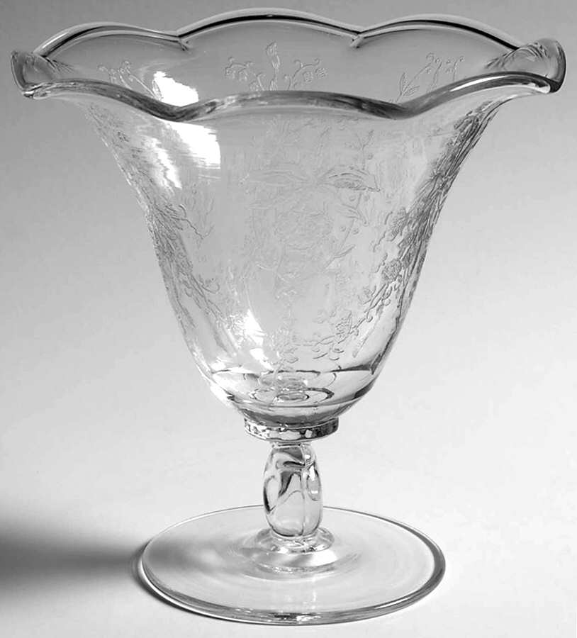 Orchid Small Crimped Vase by Heisey-1