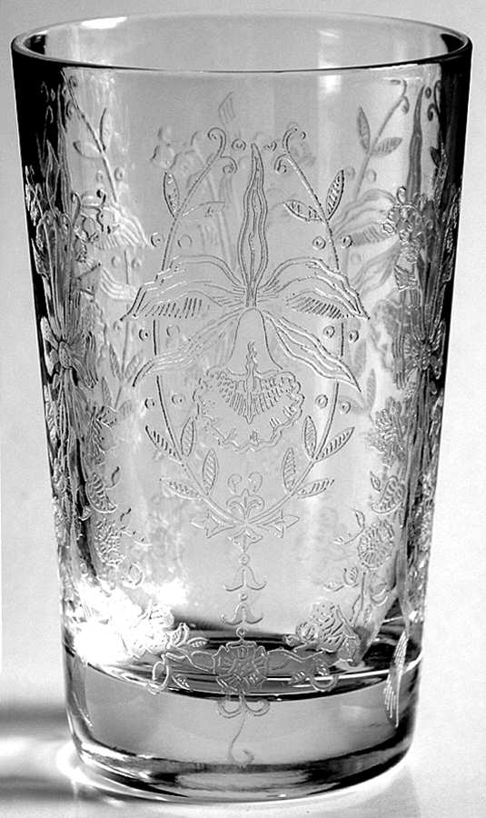 Orchid 6 Oz Flat Tumbler by Heisey-1