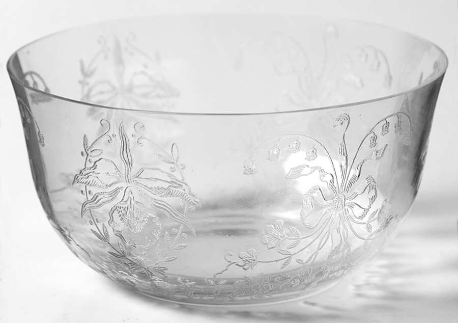 Orchid Finger Bowl by Heisey-1